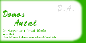 domos antal business card